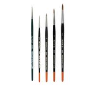 Pinceau Raphael Series 8404,kolinsky Rouge Sable Pinceau,Set 4 pcs,Taille 5/0 0, 1, 2 (Raphael France) et Da Vinci Serie 1570