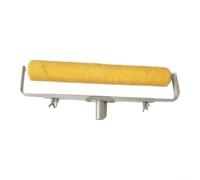 Pinceau rouleau en peau d'agneau 45 cm avec manche en alliage d'aluminium | Tête en peau de mouton de 12 mm d'épaisseur pour des effets de texture lisse et application de peinture sans outils