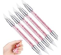 Pinceau Silicone Nail Arts,5 Pièces Sculpture Stylo Kit,Double Tête