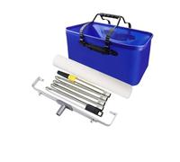 Pinceau tambour en fibre ultra fine de 16 pouces, outil brossage mural for bac à peinture(1.4m set)