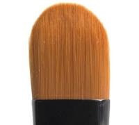 Avril Pinceau teint plat – Poils synthétiques – 19 cm, compact et hygiénique