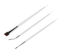 Pinceaux à eyeliners biseautés à pointe fine avec manche en bois pour des looks détaillés adaptés à diverses occasions