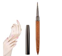 Pinceaux à ongles pour ongles fins - Pinceau à vernis en bois de santal pour les détails fins, le dessin fin, les lignes longues, usage domestique et professionnel