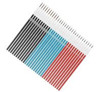 Pinceaux à Peinture, Pinceaux Miniatures pour Petits Détails avec 30 Pinceaux de Détail pour Petites Sculptures (Noir000# Bleu00# Rouge0#10 pièces chacune)