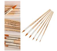 Pinceaux À Pointe Ronde Et Pointue, Pour Peinture De Roche De Détail Miniature, Kit Cadeau 6