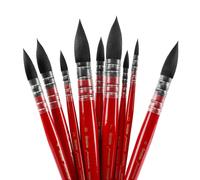 Pinceaux aquarelle professionnels Grabie, pinceaux à vadrouille, 9 pièces, poils d'écureuil synthétiques, fournitures d'art pour la peinture, exc