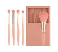 Pinceaux De De Taille Voyage | Petits Pinceaux De Avec Étui Et Miroir - De Teint, Poudre, Anti-cernes, Applicateur D'ombres À Paupières, Outil Cosmétique Portable Pour La Be