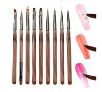 Pinceaux de Design de - 9 Pcs Pinceau à Ongles Pinceau de Peinture Gel Outils Créatifs pour Manucure, Dessin de Conception d'Ongles | Salon Maison Bricolage