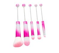 Pinceaux de maquillage à poils doux - Pinceaux de maquillage perlés - Pinceau de fard à paupières - Ensemble de pinceaux uniques - Accessoires de maquillage créatifs