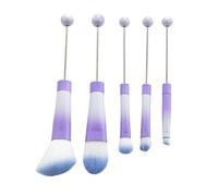 Pinceaux de maquillage à poils doux - Pinceaux de maquillage perlés - Pinceau de fard à paupières - Ensemble de pinceaux uniques - Accessoires de maquillage créatifs
