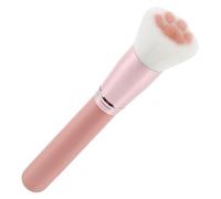 Pinceaux de maquillage mignons 6.5 pouces patte de chat pinceaux maquillage en poudre moelleuse pour poudre du visage, fard à joues, ombre et Contour, brosse