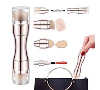 Pinceaux De Maquillage - Pinceau De Maquillage 4 En 1, Pinceau De Rétractable À Double Extrémité, Pinceaux De Maquiage Pour Les Yeux, Les Lèvres Et Le Visage, Ensemble De Pincaux Pour Le