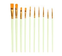Pinceaux de peinture à l'huile | Ensemble de brosses de peinture d'artistes de 10 pièces, brosses à aquarelle, brosses de peinture d'artistes polyvalentes et flexibles pour peinture
