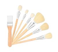 Pinceaux de peinture acrylique - 7 pièces éventail Makemop - Ensemble d'artiste pour dorure, grand outil de peinture | Fournitures professionnelles pour toile aquarelle et huile créatives Durablle