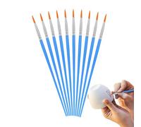 Pinceaux de peinture aquarelle | Pinceaux de peinture en nylon pour aquarelle, acrylique, huile, encre, gouache en nylon pour peinture précise, ensemble de pinceaux professionnels pour artistes