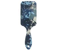 Pinceaux doux camouflage bleu militaire pour femmes noires Brosse de massage pour cheveux fins avec poignée ergonomique pour cepillos para cabello