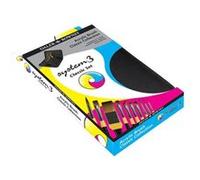 Daler Rowney System3 - Etui zippé de 10 pinceaux synthétiques classiques pour peinture acrylique