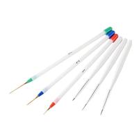 Pinceaux for stylos Nail Art, doublure à rayures | Contrôle précis des lignes fines, débit de gel/peinture fluide, utilisation de lignes/rayures/points.