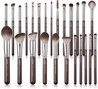 Pinceaux Maquillage Lot De 25 Pinceau Maquillage Professionnels Pour Fond De Teint,Fard À Paupières,Poudre,Mélange,Anti-Cernes,Fard À Joues,Contour,Eyeliner,Sourcils Pinceaux,Marron T511