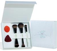 Pinceaux Maquillage Visage Avec Éponge Maquillage, 3pcs Pinceaux Maquillages Double Embout Pour Fond De Teint Contour Blush Surligneur Anti-Cernes Kit Pinceau Avec Coffret Cadeau,T510