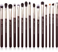Pinceaux Maquillage Yeux Professionnels Lot 15 Pinceau Yeux Marron Pour Fard À Paupières,Eye-Liner,Pinceau Estompeur Yeux,Kit Pinceaux Yeux Synthétiques Qualité Supérieure,T499