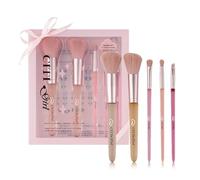 Pinceaux Maquillages 5PCS Set Start the Day Beautifully Ensemble de pinceaux de maquillage,Pinceaux de Maquillage,Pinceaux Professionnels Avec Coffret cadeau Pour Fond de Teint, Poudres et Anti-cernes