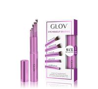 Pinceaux Maquillages pour les Yeux 5 PCS Set Ensemble de Pinceaux Professionnel Pinceau de Mélange Mini Pinceau Plat pour les Yeux Fard à Paupières Pinceau Eyeliner Poils Synthétiques Doux (Violet)