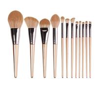 Pinceaux Maquillages Pour Poudre Ensemble De Pinceaux Maquillage 12 Pièces For Fond Teint, Fard À Paupières, Contour Du Visage Fard A Paupiere(Gold)