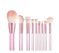 Pinceaux Maquillages Pour Poudre Ensemble De Pinceaux Maquillage 9 Pièces For Fond Teint, Anti-cernes, Ombre À Paupières, Blush Fard A Paupiere(Rosa)
