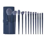 Pinceaux Maquillages Pour Poudre Lot De 10 Pinceaux Maquillage Doux Avec Manche En Bois For Le Visage Et Les Yeux Fard A Paupiere(Blue-Brush Pack)