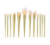 Pinceaux Maquillages Pour Poudre Lot De 12 Pinceaux Maquillage For Poudre Visage, Fard À Joues, Anti-cernes, Paupières Fard A Paupiere(Gold)