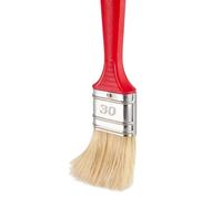 Pinceaux plats | Avec manche en plastique rouge | Largeurs : 20 30 40 50 60 70 80 100 mm (25 pièces, 30 mm)