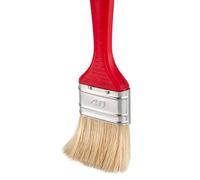 Pinceaux plats | Avec manche en plastique rouge | Largeurs : 20 30 40 50 60 70 80 100 mm (25 pièces, 40 mm)