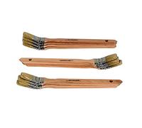Pinceaux Plats pour radiateur, Lot de 12 queues de radiateur, Largeur 30 mm, mélange de Poils naturels et synthétiques, Long Manche en Bois, Virole coudée, qualité supérieure pour Les Pros
