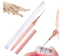 Pinceaux Pour Nail Arrt - Ensemble De Stylos Fin Pour Vernis Gel | Stylos Élégants Avec Poignées Ergonomiques, Outils De Précision Professionnels Pour Le Dessin, Le Contour, La Manucure Et Les Créatio
