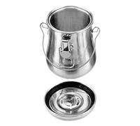 Pinceaux pour peinture - Conteneur double couche en acier inoxydable | Nettoyant portable, réservoir de palette sûr | Organisateur de rinçage au solvant, tasse en métal durable,