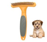 Pincel deshedding de perros - Rake de capa inferior para perros | Cepillo para el cabello de mascotas | Cepillo de rastrillo de perros para desprendimiento | Dematting Peine para perros | Herramienta
