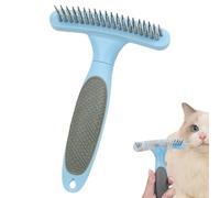 Pincel deshedding de perros - Rake de capa inferior para perros | Cepillo para el cabello de mascotas | Cepillo de rastrillo de perros para desprendimiento | Dematting Peine para perros | Herramienta