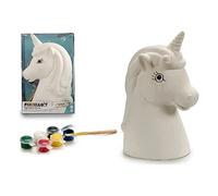 Pincello S3606981 Tirelire à Peindre, Licorne, céramique, Multicolore, Moyen