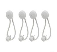 Pinces à Bâche Nylon 4pcs Crocodile pour Bateau | Nylon haute résistance, design crocodile stable, idéal milieu pour marin, ouverture 6.5mm, pour lot de 4 pièces