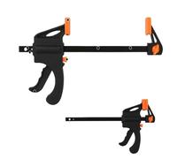 Pinces À Barre De 12 Pouces For Le Travail Du Bois, Pince Gâchette Prise Rapide, Cliquet Une Main, Mini Petite For L'artisanat(12inch 2PCS)