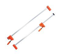 VEVOR Jeu de 2 Serre-Joints à Libération Rapide 145 cm, Serrage Parallèle, avec Limite de Charge 499 kg, Pression Uniforme, en Plastique et Acier au Carbone, pour Charpentier Menuisier Métallurgie