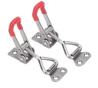 Pinces à Bascule Réglables en Acier Inoxydable 304, Loquet à Bascule Fermoir à Tension, Outil de Verrouillage à Levier en Métal pour Fixation Rapide, 2 Pièces