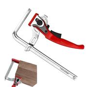 Pinces à bois - 160 mm | Accessoires de serrage pour guides de travail du bois avec protection ABS rapide et robuste, pince précise à dégagement rapide pour scie guide