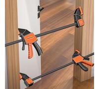 Pinces à bois longues - Pince à barre en acier à dégagement rapide - Pince F, poignée de micro-réglage pour des solutions de fixation stables dans le travail du bois et l'artisanat