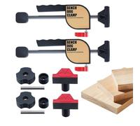 Pinces à bois, serrage à dégagement rapide avec butée de 19 mm | Ensemble de pinces pour le travail du bois, pour projet de sciage, ponçage, collage, établi, menuisier