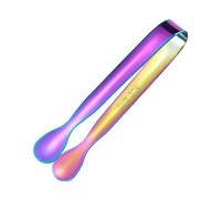 Pinces à bonbons en acier inoxydable 304 de 11 cm, petites pinces pour servir des cubes de sucre, des glaçons | Pinces de cuisine pour tranches de Li