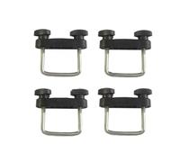 Pinces À Boulons U Acier Inoxydable Barres Transversales Toit Paire Carrée Boulons U Support Serrage Plaqué Zinc (lot 4) Panier Chargement Plate-Forme Porte-Bagages Barres Toit(93mm 4pcs)