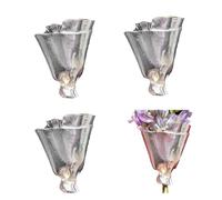 Pinces à bouquet de fleurs portables, 4 broches à fleurs, épingles à revers en métal pour vêtements de femme, accessoires vestimentaires pour demoiselle d'honneur, anniversaire, anniversaire