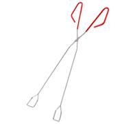 Pinces à Bûches Allongées 38cm en Acier Inoxydable pour Camping